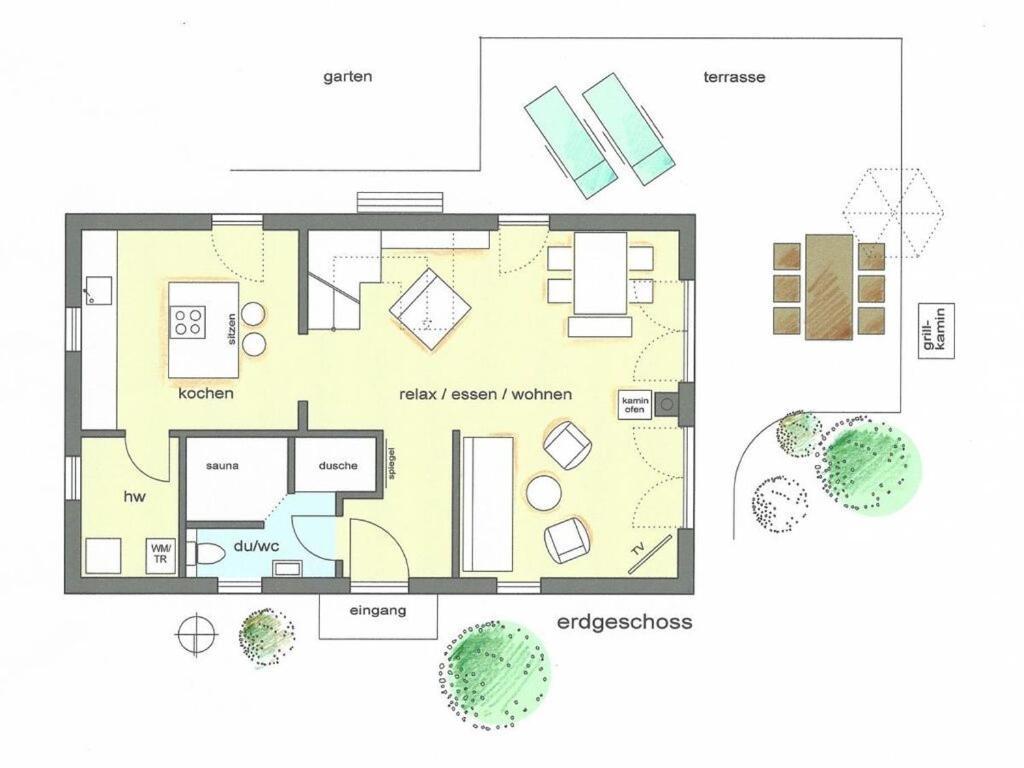 Holiday Home Reet-Seaside Glowe Eksteriør billede